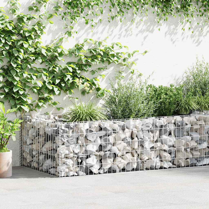 Jardinieră gabion, 180 x 90 x 50 cm, oțel galvanizat WALTI