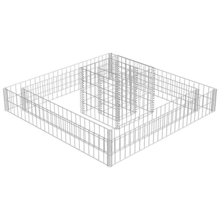 Jardinieră gabion, 120 x 120 x 20 cm, oțel galvanizat - WALTI WALTI
