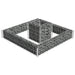 Jardinieră gabion, 120 x 120 x 20 cm, oțel galvanizat - WALTI WALTI