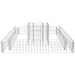 Jardinieră gabion, 120 x 120 x 20 cm, oțel galvanizat - WALTI WALTI