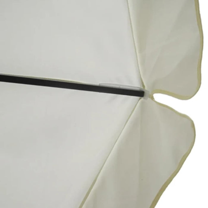 Umbrelă de soare de grădină din aluminiu cu bază portabilă, alb - WALTI WALTI