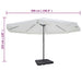 Umbrelă de soare de grădină din aluminiu cu bază portabilă, alb - WALTI WALTI