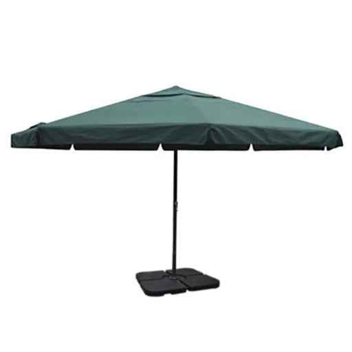 Umbrelă de soare de grădină din aluminiu, bază portabilă, verde - WALTI WALTI