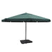 Umbrelă de soare de grădină din aluminiu, bază portabilă, verde - WALTI WALTI