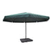 Umbrelă de soare de grădină din aluminiu, bază portabilă, verde - WALTI WALTI