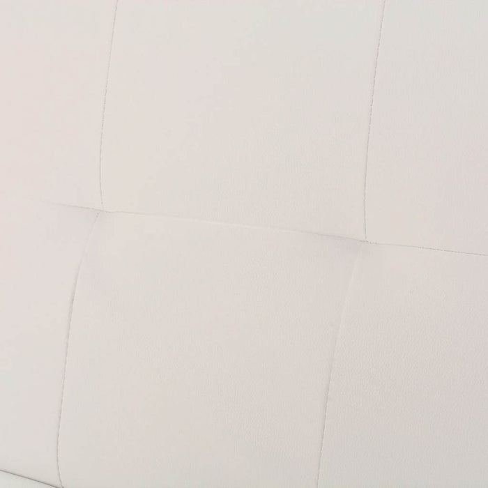 Canapea extensibilă 2 perne, piele artificială, reglabil, crem - WALTI WALTI