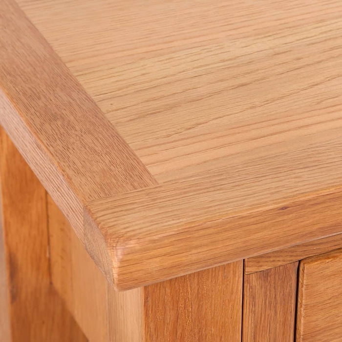 Masă consolă cu 2 sertare, 83x30x73 cm, lemn masiv de stejar - WALTI WALTI