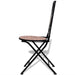 Set mobilier bistro, 3 piese, cărămiziu, plăci ceramice - WALTI WALTI