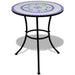 Set mobilier bistro, 3 piese, albastru/alb, plăci ceramice - WALTI WALTI