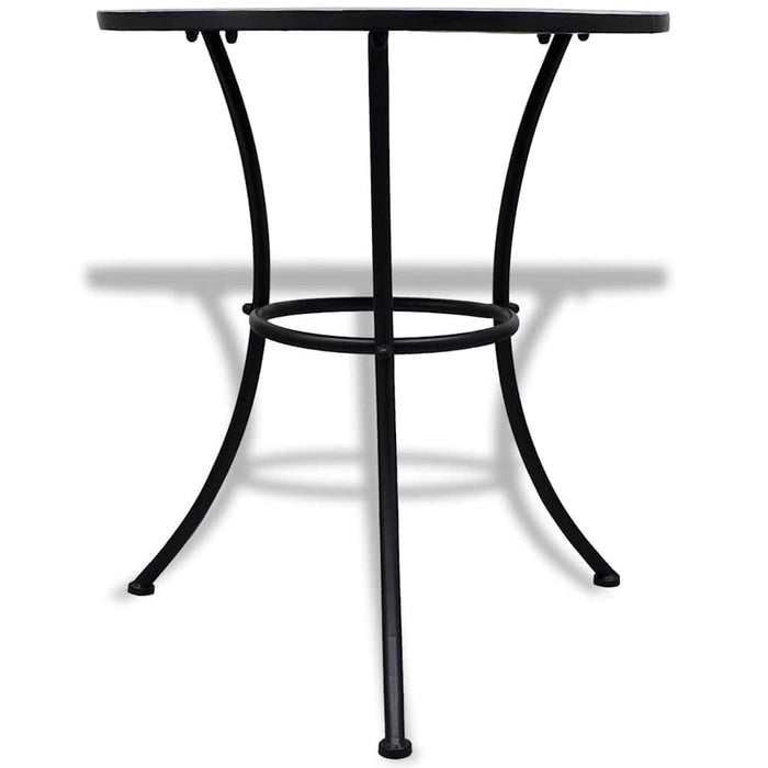Set mobilier bistro, 3 piese, albastru/alb, plăci ceramice - WALTI WALTI