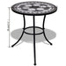 Set mobilier bistro, 3 piese, negru/alb, plăci ceramice - WALTI WALTI