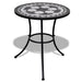 Set mobilier bistro, 3 piese, negru/alb, plăci ceramice - WALTI WALTI