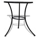 Set mobilier bistro, 3 piese, negru/alb, plăci ceramice - WALTI WALTI