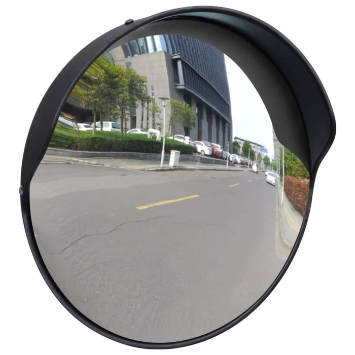 Oglindă de trafic convexă, negru, 30 cm, plastic PC de exterior - WALTI WALTI