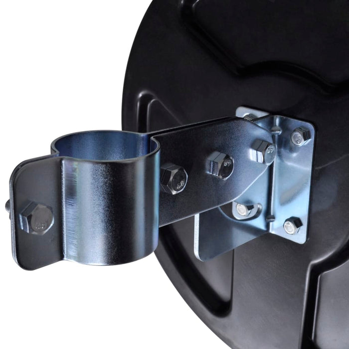 Oglindă de trafic convexă, negru, 30 cm, plastic PC de exterior - WALTI WALTI