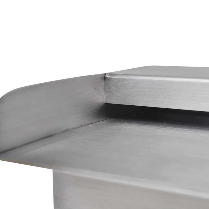 Fântână de piscină dreptunghiulară cu cascadă 60 cm oțel inoxidabil WALTI