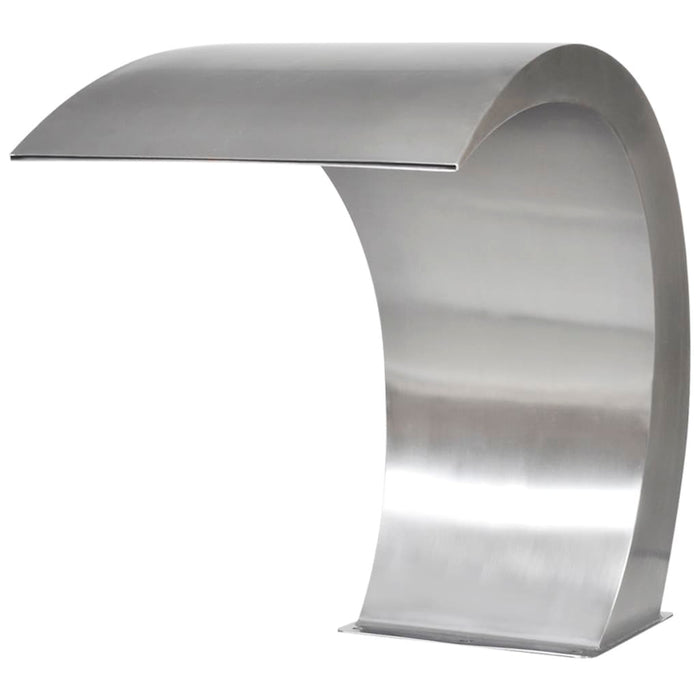 Fântână de piscină cascadă grădină, 45 x 30 x 60 cm,  oțel inoxidabil - WALTI WALTI