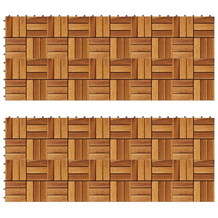 Set dale din lemn de acacia, 30 x 30 cm, 20 buc. - WALTI WALTI