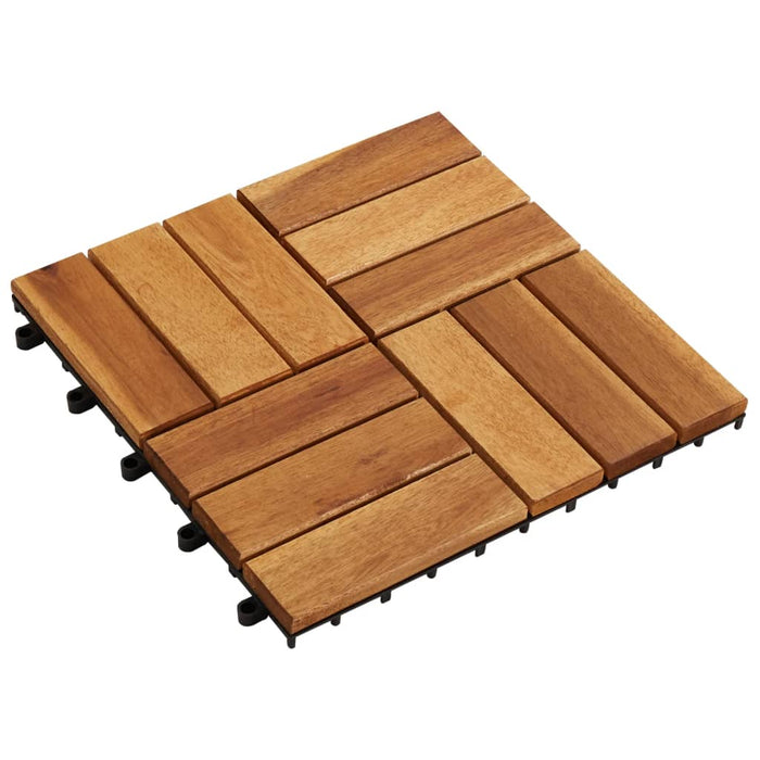 Set dale din lemn de acacia, 30 x 30 cm, 20 buc. - WALTI WALTI