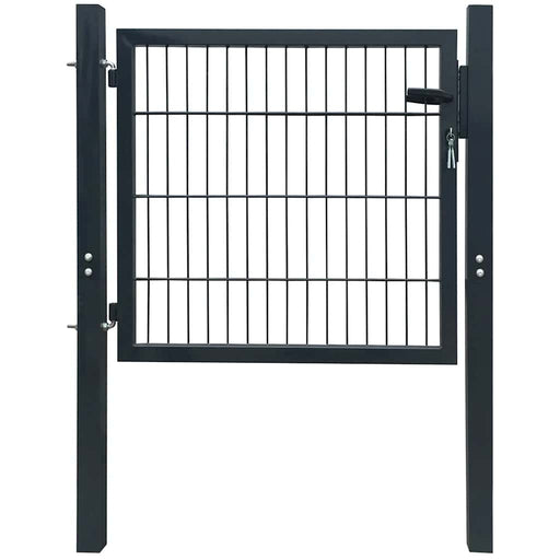Poartă de gard 2D (simplă) gri antracit 100x80 cm - WALTI WALTI