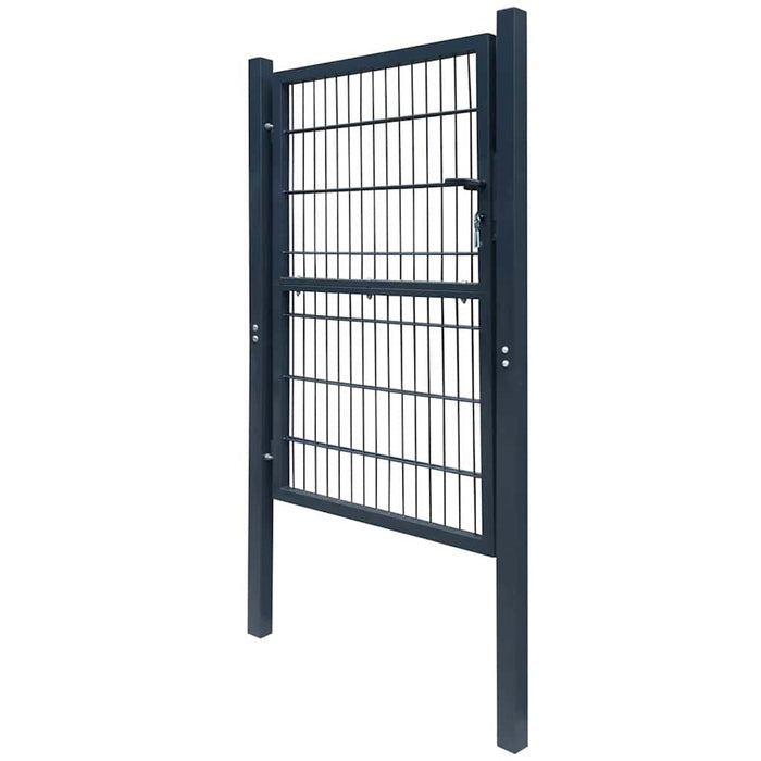 Poartă de gard 2D (simplă) gri antracit 100x120 cm WALTI