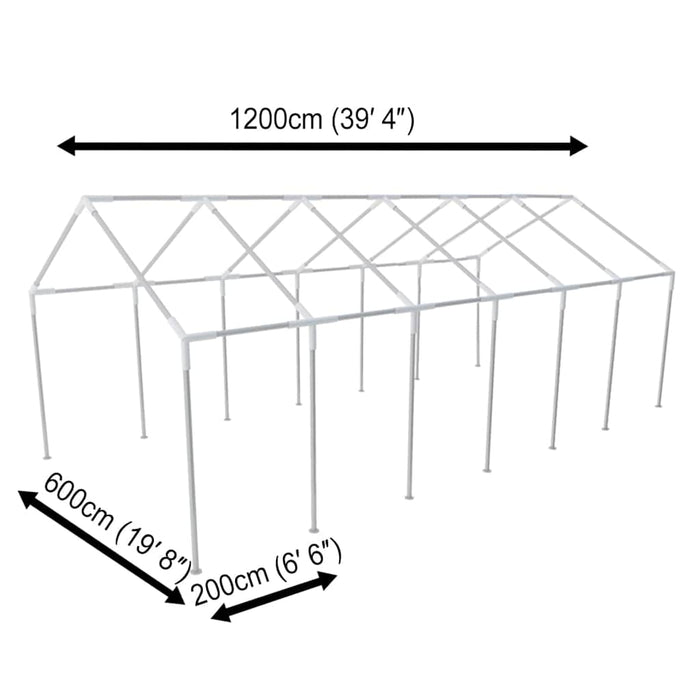 Cort de petrecere, alb, 12 x 6 m - WALTI WALTI