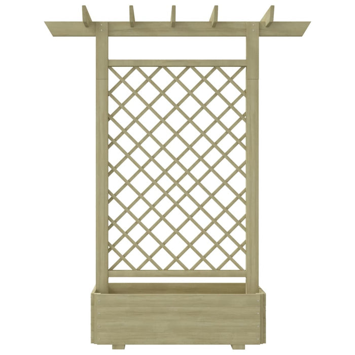 Pergolă de grădină cu jardinieră, 162 x 56 x 204 cm, lemn - WALTI WALTI