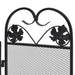 Ecran de șemineu cu 3 panouri, negru, fier - WALTI WALTI