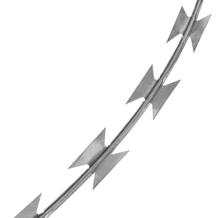 Sârmă ghimpată BTO-22 Concertina cu lame, 60 m, oțel galvanizat - WALTI WALTI