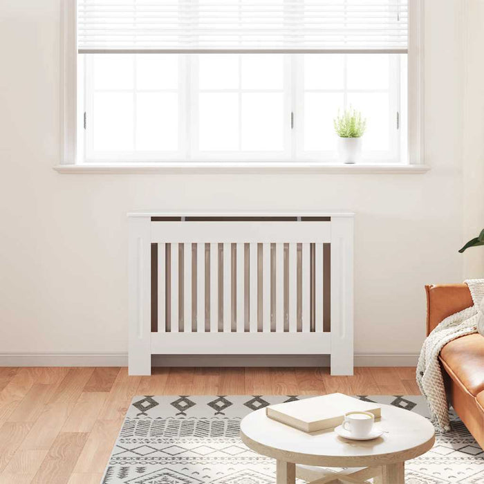 Mască de calorifer încălzire, dulap radiator, alb, 112 cm, lemn prelucrat WALTI