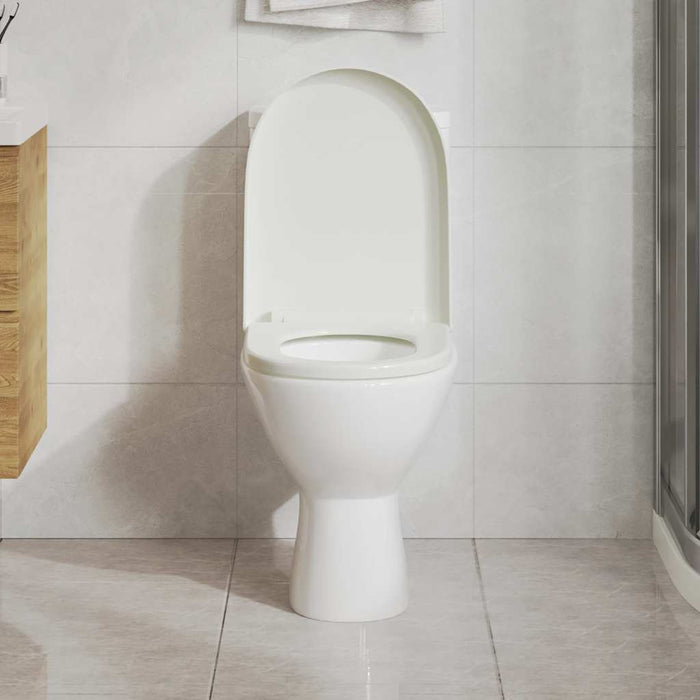 Capac WC, închidere silențioasă, eliberare rapidă, alb, pătrat WALTI