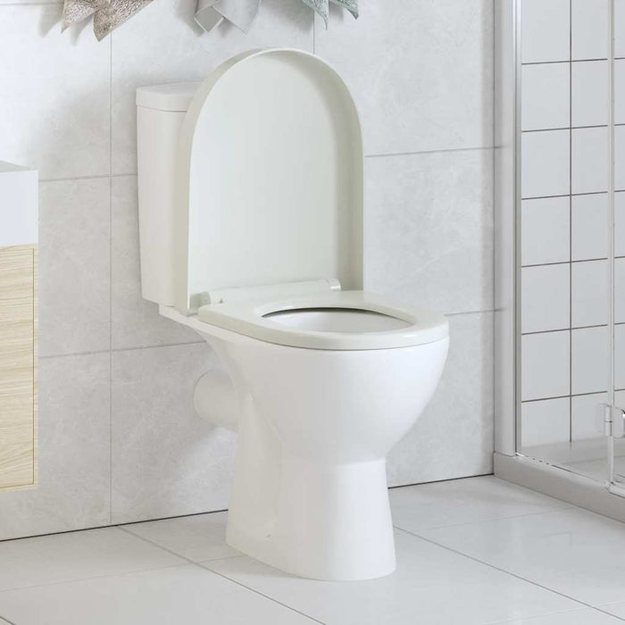 Capac WC, închidere silențioasă, eliberare rapidă, alb, pătrat WALTI