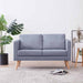 Canapea cu 2 locuri, material textil, gri deschis - WALTI WALTI