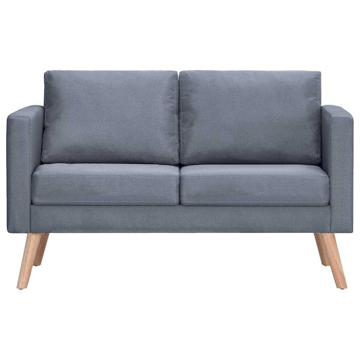 Canapea cu 2 locuri, material textil, gri închis - WALTI WALTI