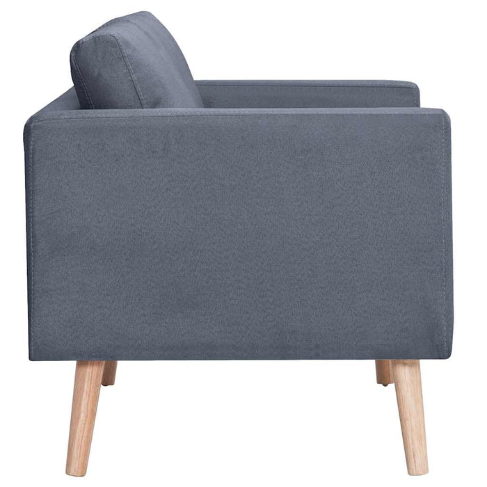 Canapea cu 2 locuri, material textil, gri închis - WALTI WALTI