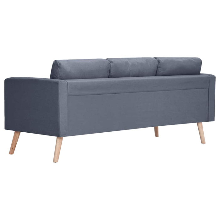 Canapea cu 3 locuri, material textil, gri închis - WALTI WALTI
