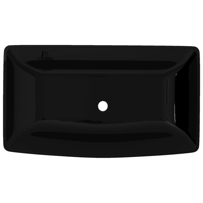 Chiuveta baie din ceramică, dreptunghiular, negru - WALTI WALTI