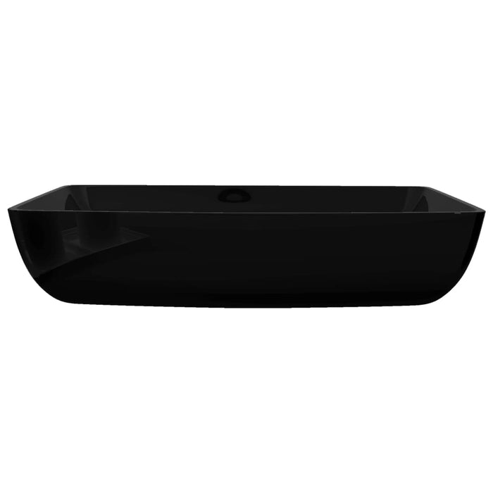 Chiuveta baie din ceramică, dreptunghiular, negru - WALTI WALTI