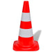 Conuri de trafic reflectorizante, roșu și alb, 50 cm, 10 buc. - WALTI WALTI