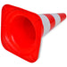 Conuri de trafic reflectorizante, roșu și alb, 50 cm, 10 buc. - WALTI WALTI