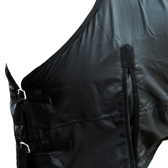 Covor dublu cu chingi ,negru,125cm - WALTI WALTI