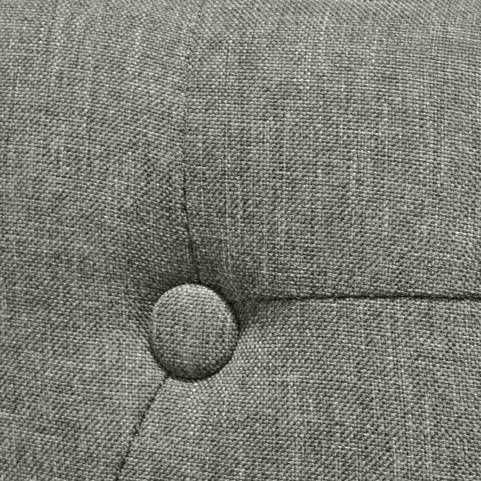 Scaune de sufragerie, 4 buc. gri material textil WALTI