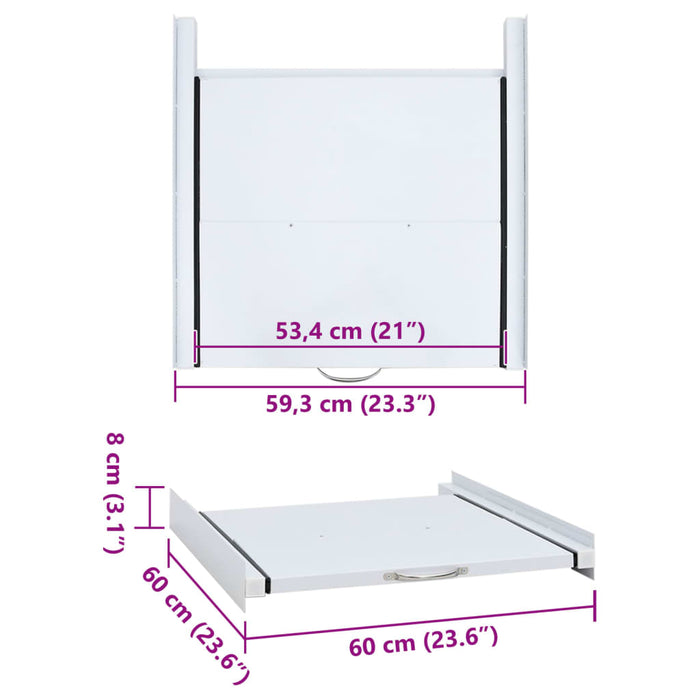 Set de stivuire mașină de spălat cu raft retractabil - WALTI WALTI
