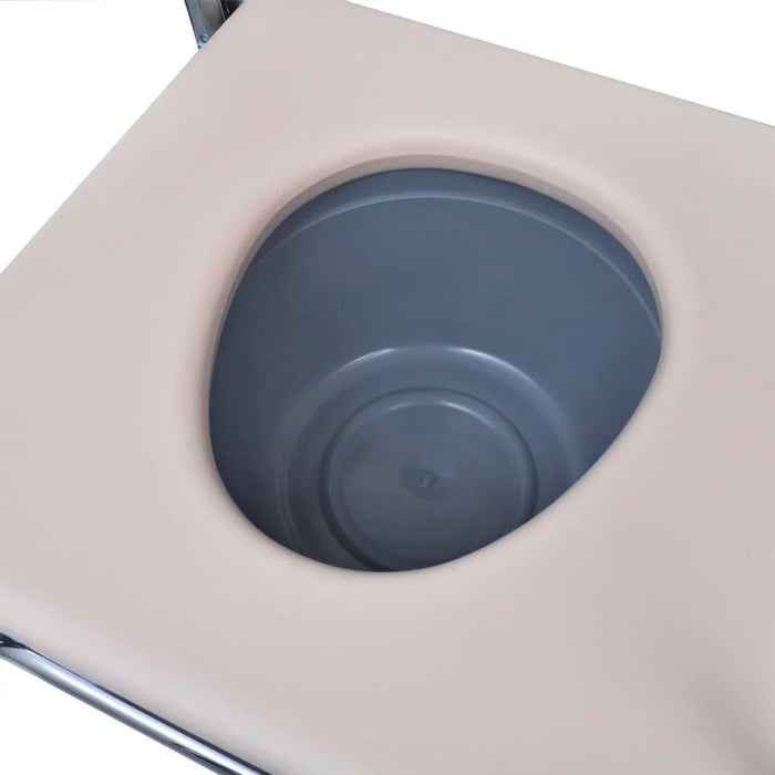 Scaun cu toaletă, negru, oțel - WALTI WALTI