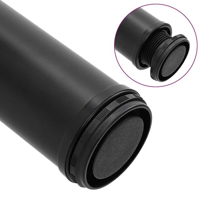 Picioare de masă înălțime reglabilă, 4 buc. 710 mm negru - WALTI WALTI