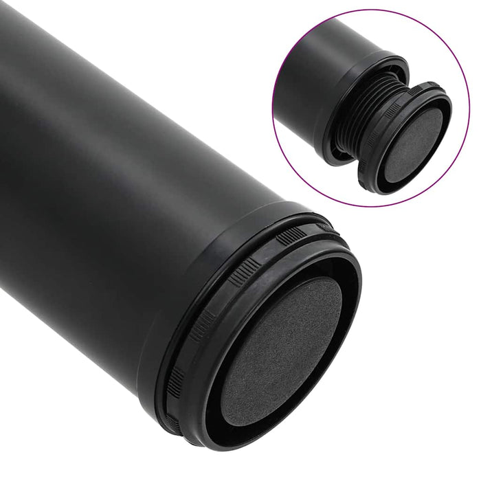 Picioare de masă reglabile pe înălțime, 870 mm, negru, 4 buc. WALTI