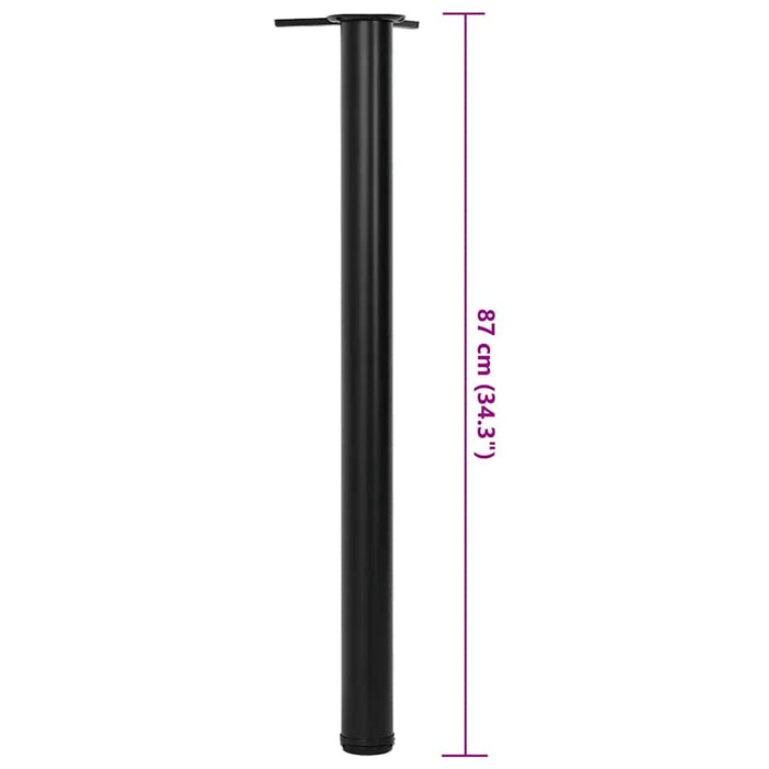 Picioare de masă reglabile pe înălțime, 870 mm, negru, 4 buc. WALTI