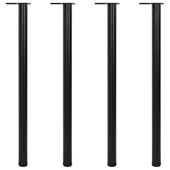 Picioare de masă reglabile pe înălțime, 4 buc, 1100 mm, negru - WALTI WALTI