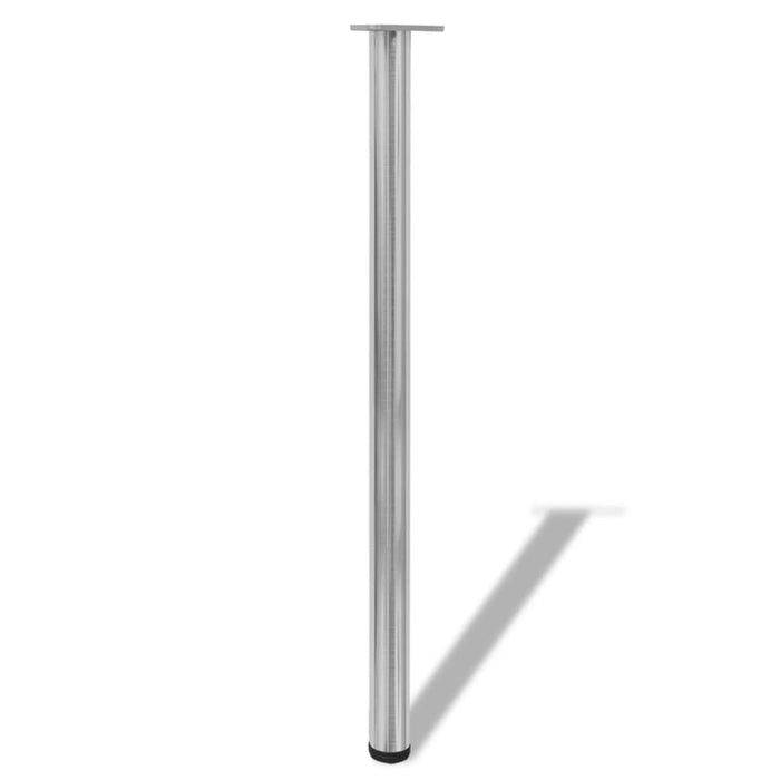 Picioare de masă reglabile pe înălțime, nichel șlefuit, 4 buc, 1100 mm - WALTI WALTI