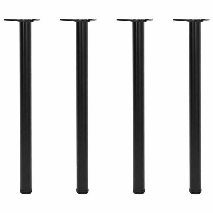 Picioare de masă reglabile în înălțime, 870 mm, negru, 4 buc. - WALTI WALTI